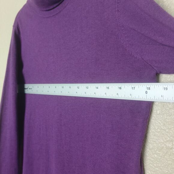 J.Jill Womens Top Size S Classic Turtleneck High Neck Long Sleeve T-Shirt Purple - Picture 3 of 8